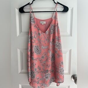 LOFT Pink Sleeveless Camisole Top with Relaxed Fit